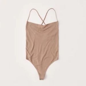 Abercrombie and Fitch Drapey Cowl Neck Bodysuit NWT size small
